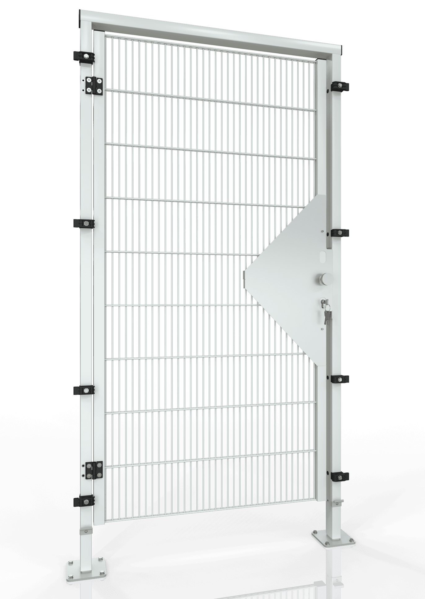 1 FLG. DREHTÜR DIN LINKS  ECONFENCE® MEDIUM LINE TS01 1000x2000 RAL 7035