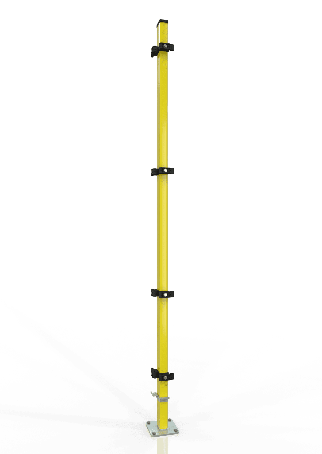 ECKPFOSTEN RECHTS ECONFENCE® MEDIUM LINE 2000MM - RAL 1021