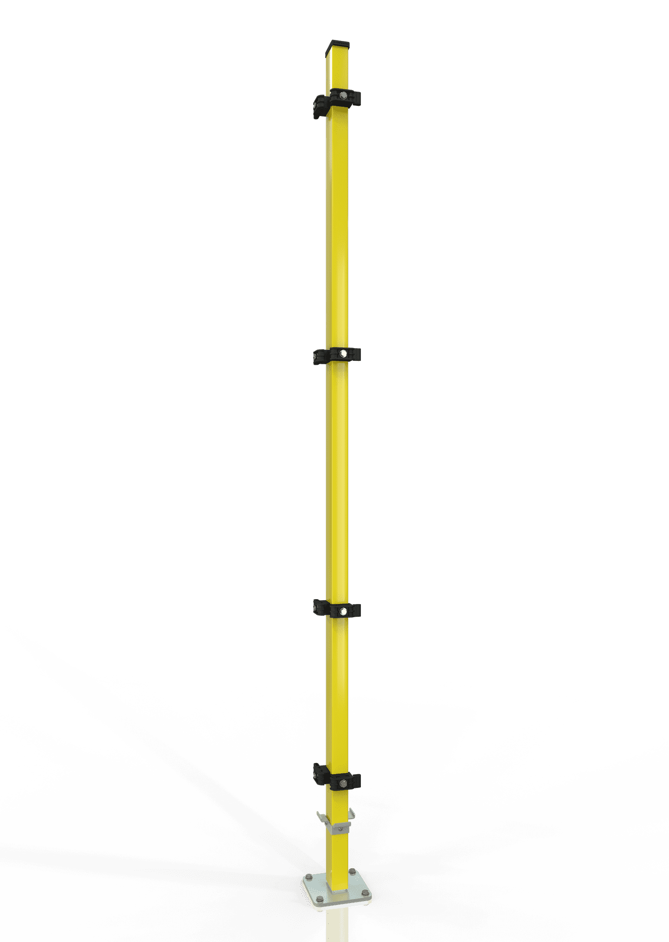 Universal-Eckpfosten für Maschinenschutzgitter ECONFENCE® BASIC LINE 2000mm RAL-1021